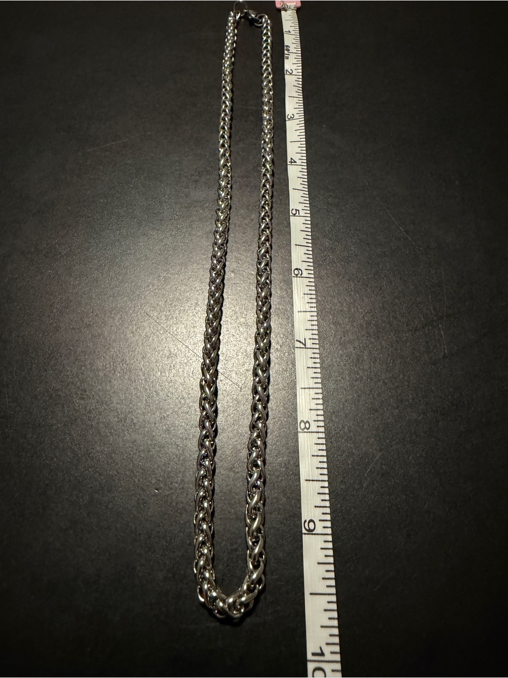 Sterling-Style Silver Rope Chain Necklace - Men's Accessory - Picture 4 of 4